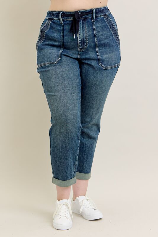High Waist Vintage Wash Jogger