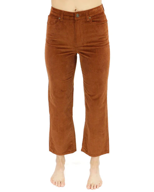 Mel's Fave Straight Leg Corduroy Pants - Whiskey