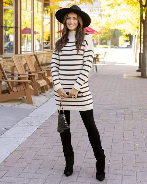 Stripe Sweater Dress