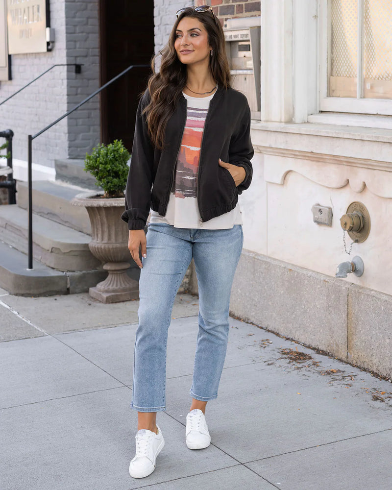 Tencel Lyocell Baseball Jacket