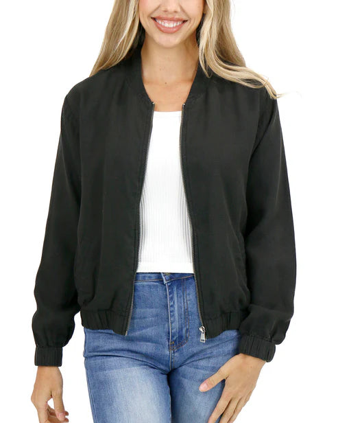 Tencel Lyocell Baseball Jacket