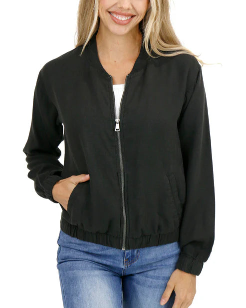 Tencel Lyocell Baseball Jacket