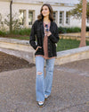 Utility Shirt Jacket - Black