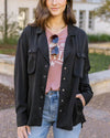 Utility Shirt Jacket - Black