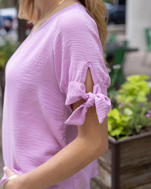Twist Sleeve Summer Top