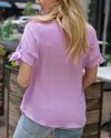 Twist Sleeve Summer Top