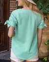 Twist Sleeve Summer Top