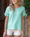Twist Sleeve Summer Top