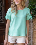 Twist Sleeve Summer Top