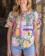Twist Sleeve Summer Top
