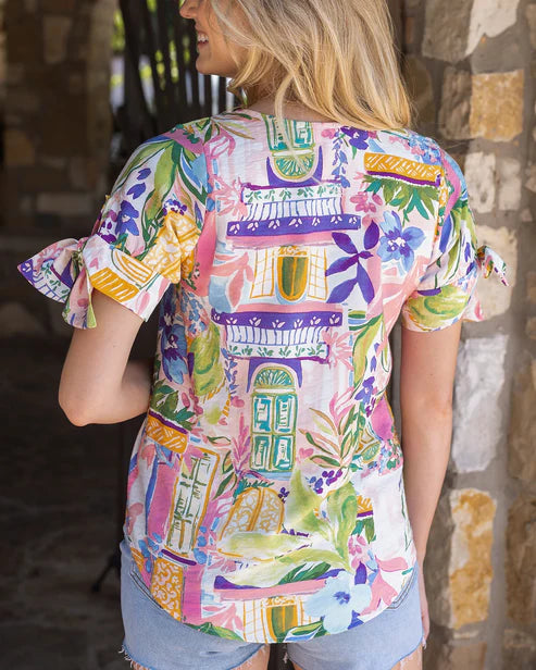 Twist Sleeve Summer Top