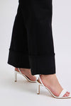 High Waist Retro Wide Leg w/Cuff BK