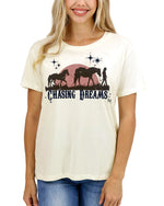 Vintage Fit Any Day Graphic Tee - Chasing Dreams