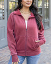 Vintage Washed Zip Up Sweatshirt