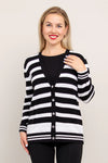 Kenny Sweater - Black and White Stripe