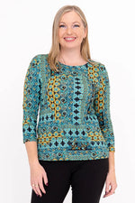 Margorie Top - Teal Ways