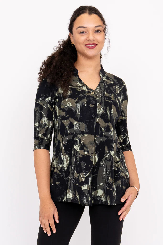 Edwina Top - Khaki Oak