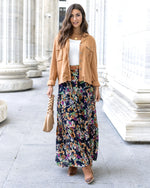 Wild Fields Maxi Skirt - Autumn Floral