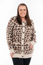 Leopard Button-Up Cardigan