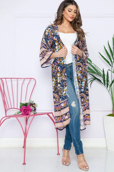 Stary Days Floral Duster