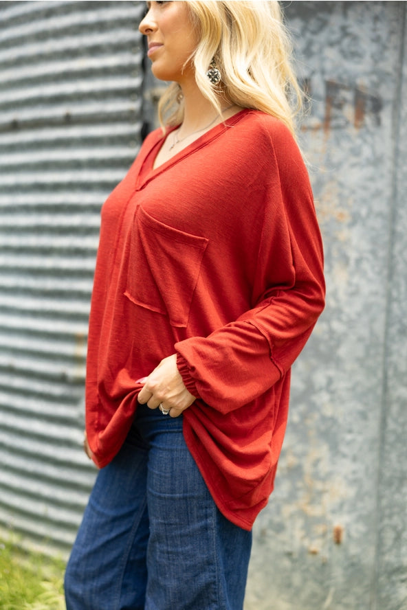Relaxed Draped Top
