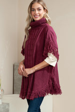 Tucker Cable Knitted Poncho