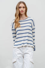 Denim Stripe Top