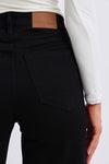 High Waist Retro Wide Leg w/Cuff BK