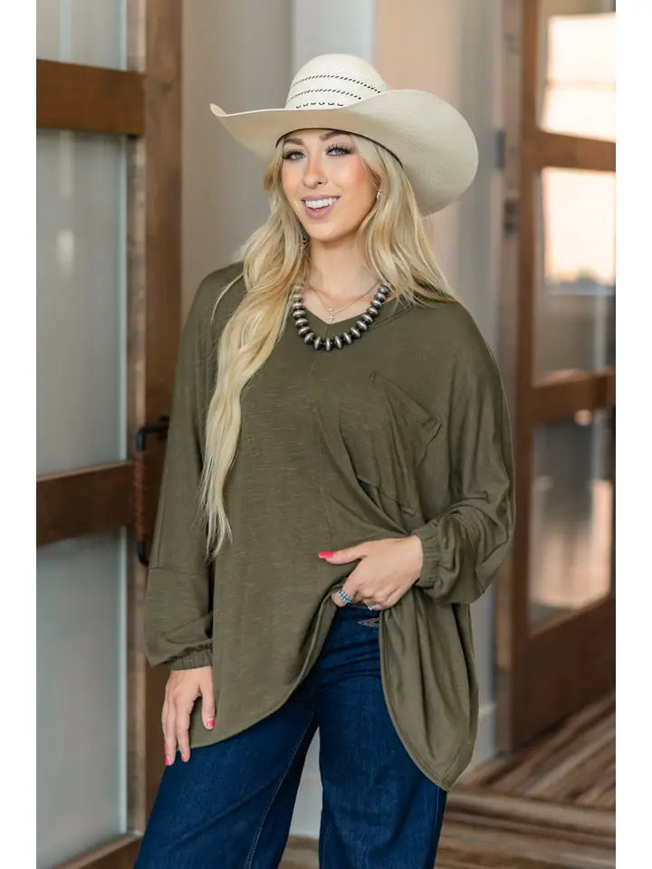 Relaxed Draped Top