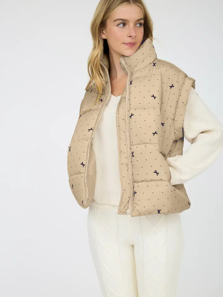Bow Puffer Vest