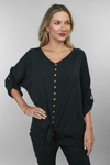 One Size Button Blouse