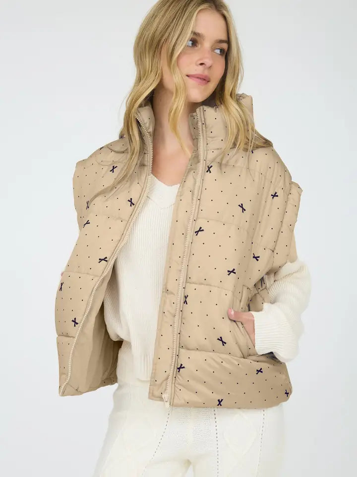 Bow Puffer Vest