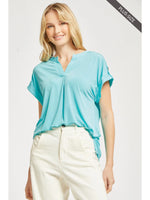 Short Sleeve Lizzy Top Solid