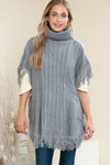 Tucker Cable Knitted Poncho