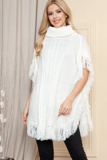 Tucker Cable Knitted Poncho