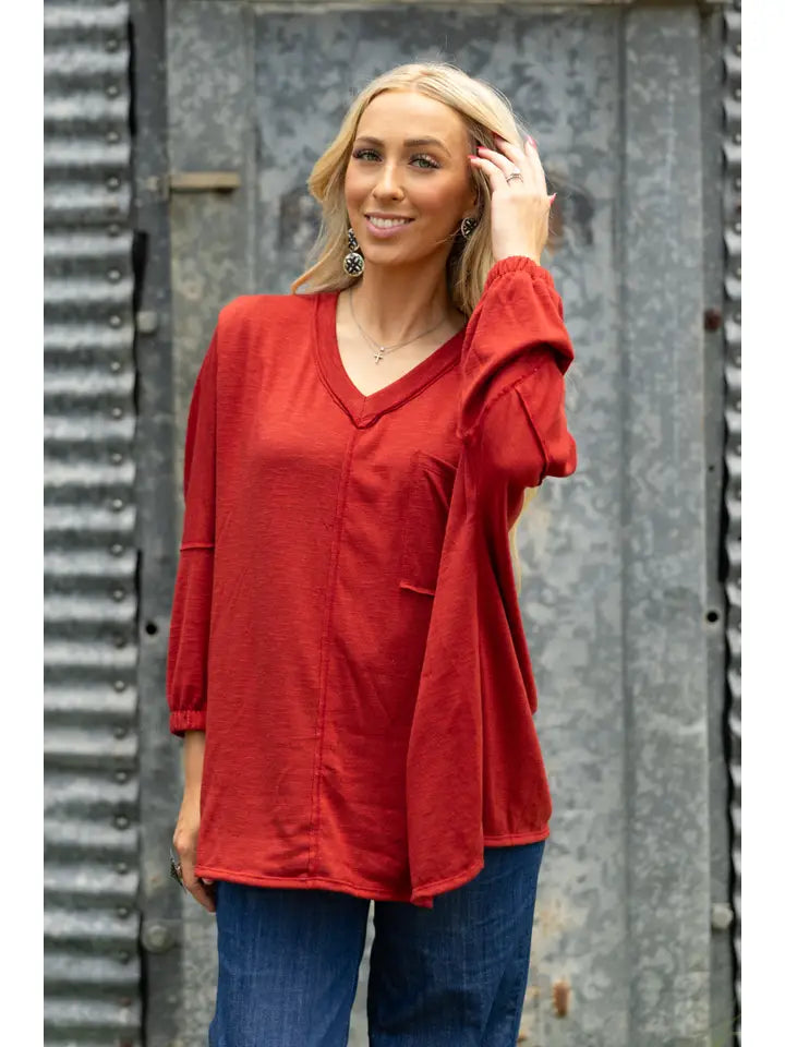 Relaxed Draped Top