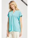 Short Sleeve Lizzy Top Solid