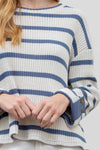 Denim Stripe Top