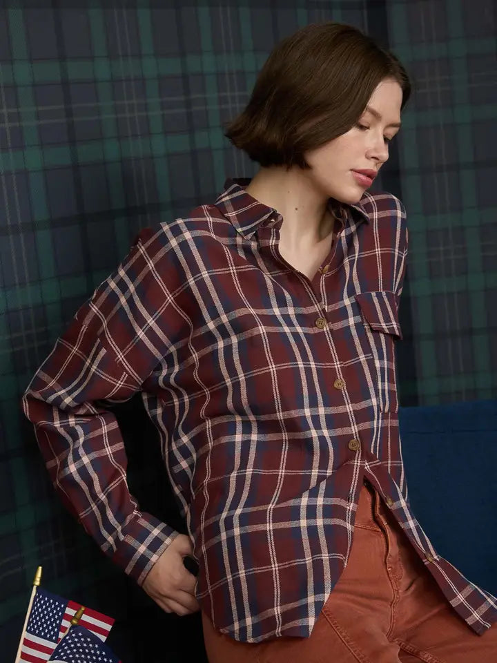 Plaid Button Down