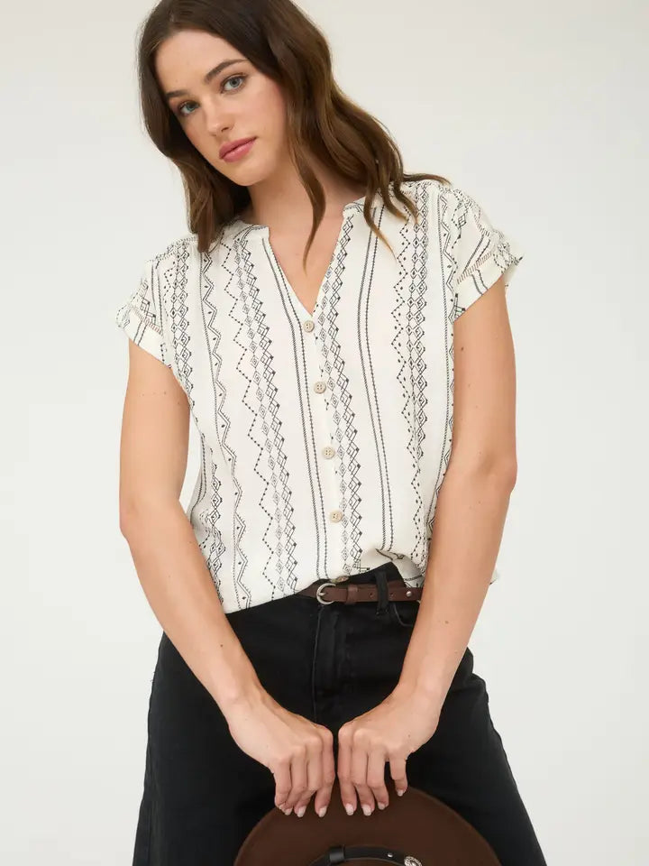 Geo Pattern Button Top