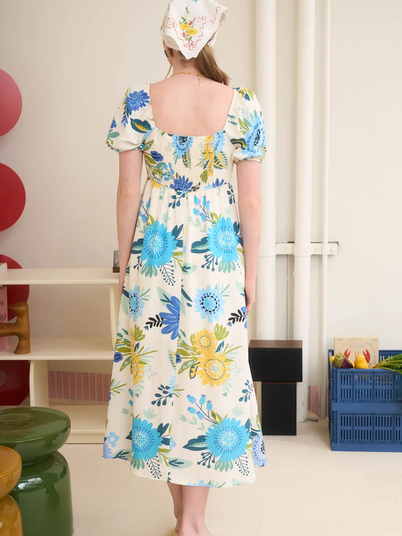 Puff Midi Dress