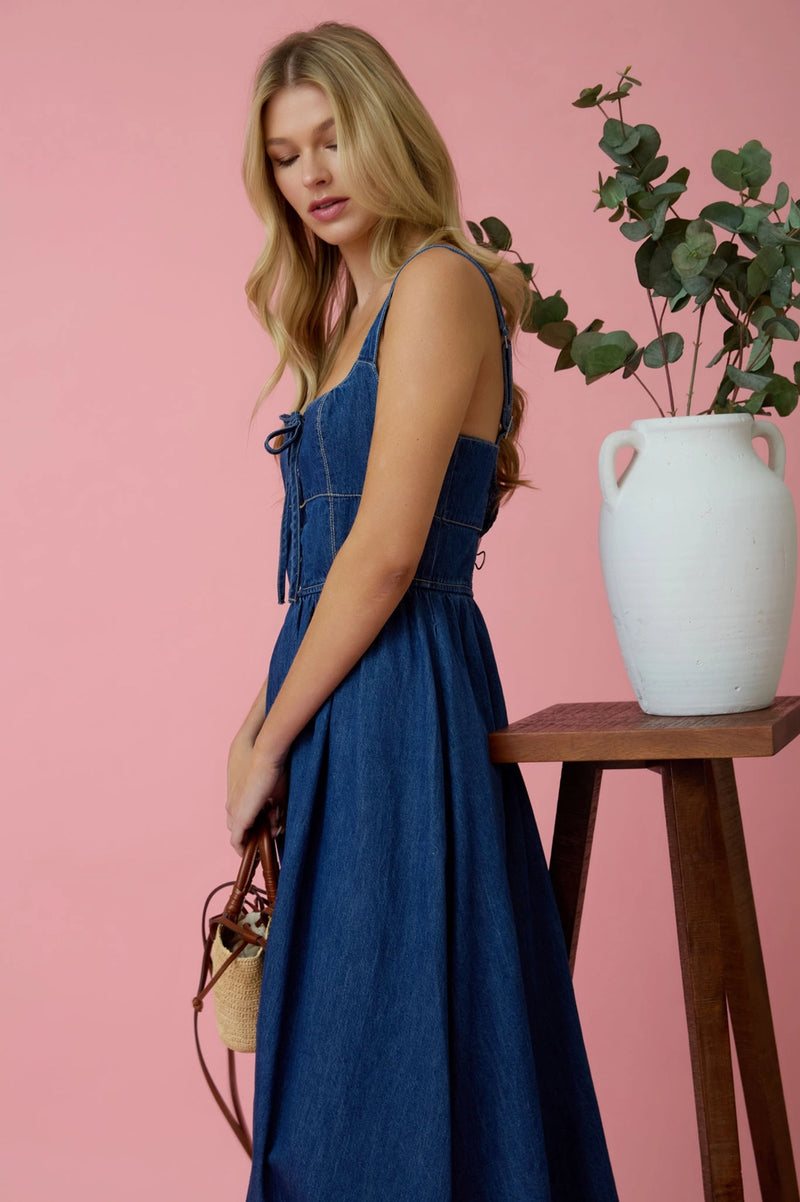 Denim Midi Dress