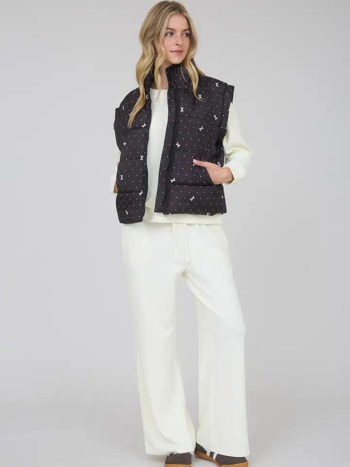 Bow Puffer Vest