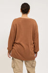 Front Line V Neck Sweater - Sienna