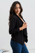 Rouched Sleeve Blazer