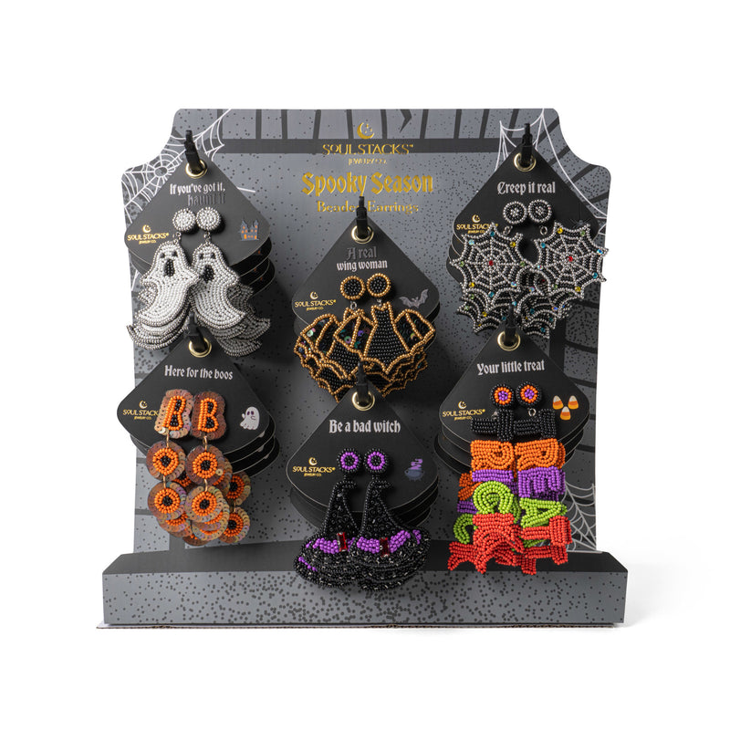 Spooky Season Beaded Earrings