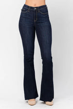 Tall High Waist Raw Hem Flare