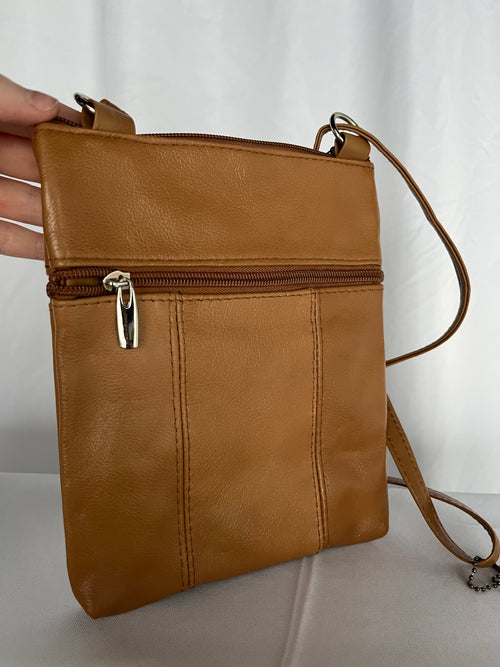 Leather Front Pocket Crossbody
