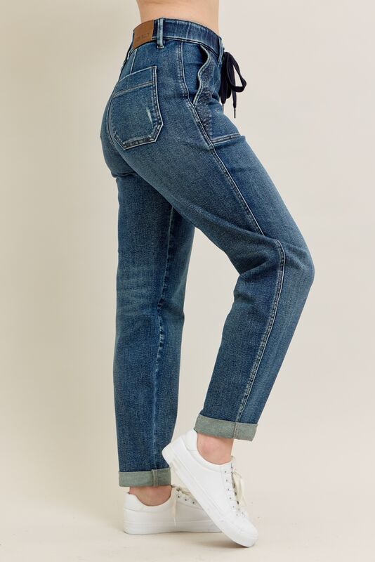 High Waist Vintage Wash Jogger