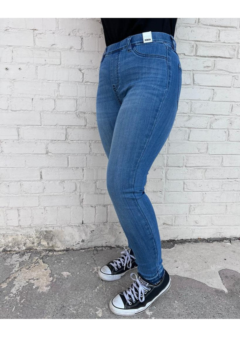 Hi Waist Release Hem Skinny